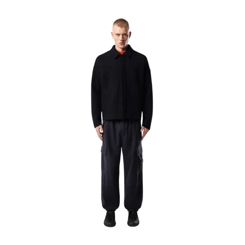 Мужские брюки-джоггеры Stone Island Loose-fit With Elasticized Cuffs, темно-синий