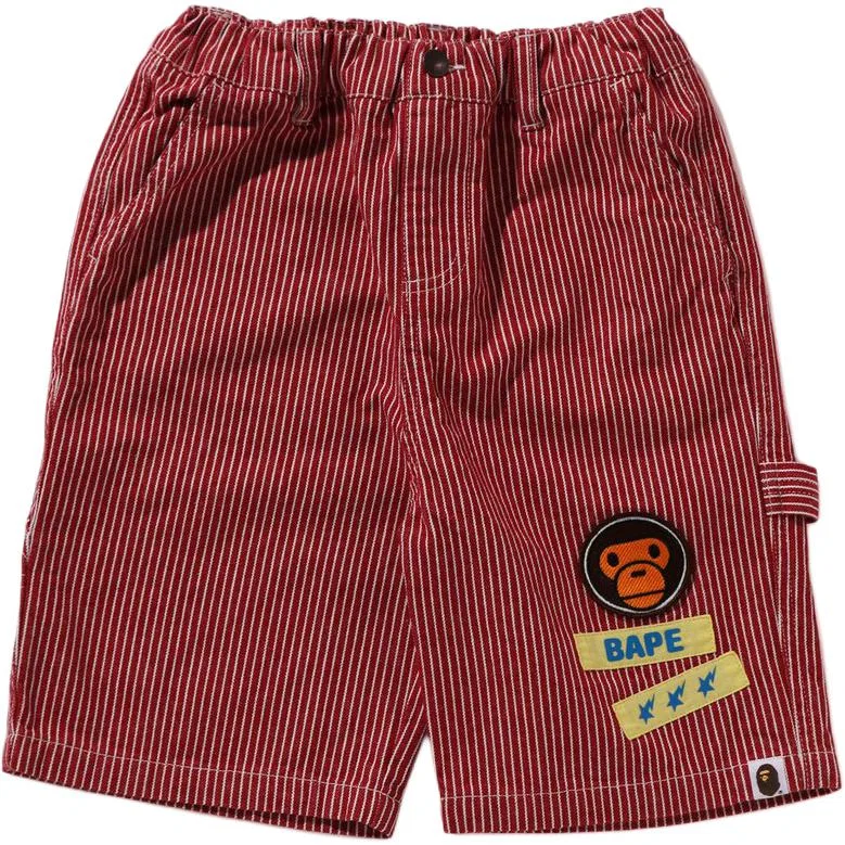 Детские шорты с принтом A BATHING APE, Red