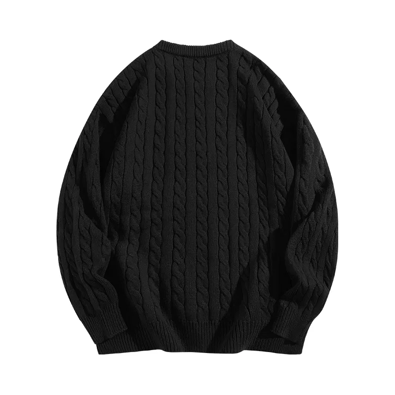 Детский джемпер с круглым вырезом крупной вязки Tonlion, Цвет Heather Navy — фото 4