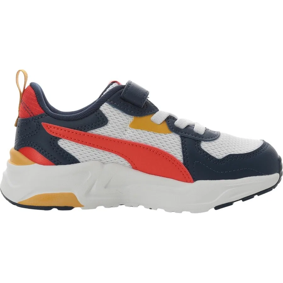 Детские спортивные кроссовки Puma Trinity Lite Ac+ Ps Pristine- White- Lacivert, Темно-синий — фото 4