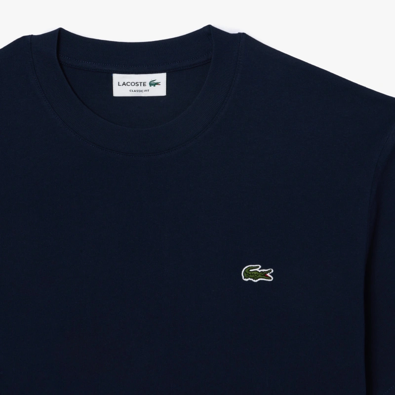 Футболка Lacoste Logo-Patch Cotton, темно-синий — фото 2