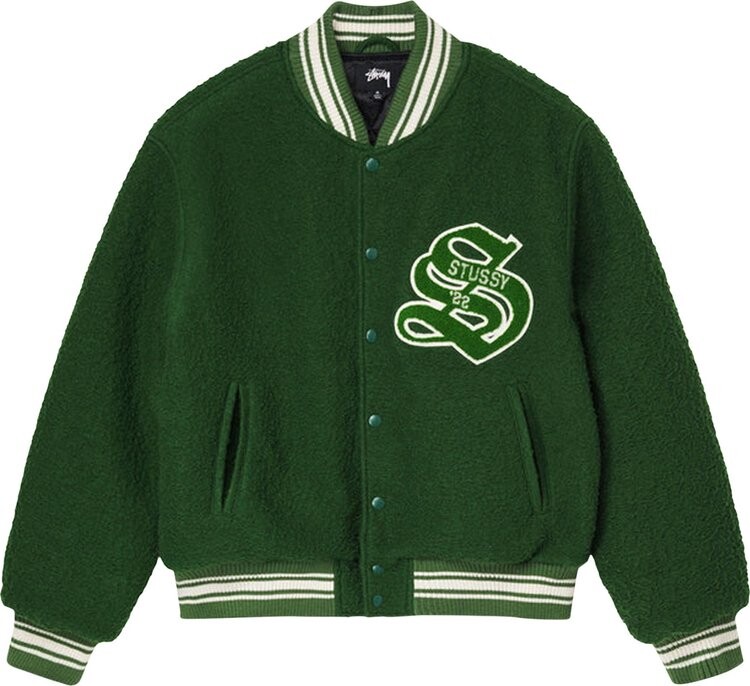 

Куртка Stussy Casentino Wool Varsity Jacket 'Green', зеленый