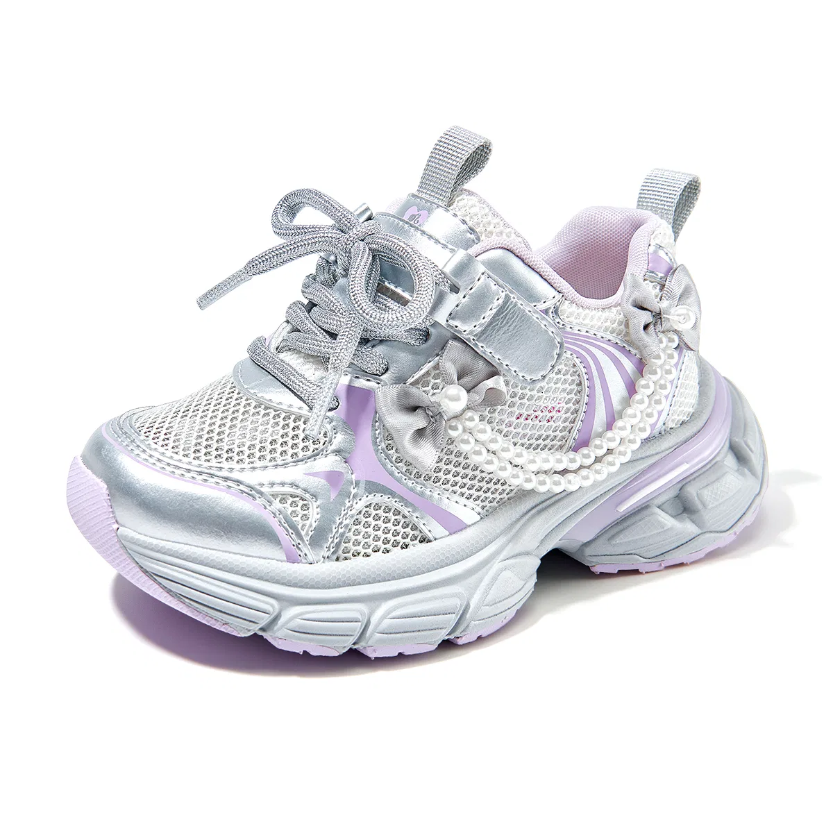 Детские кеды Unisex Silver Purple Barbie