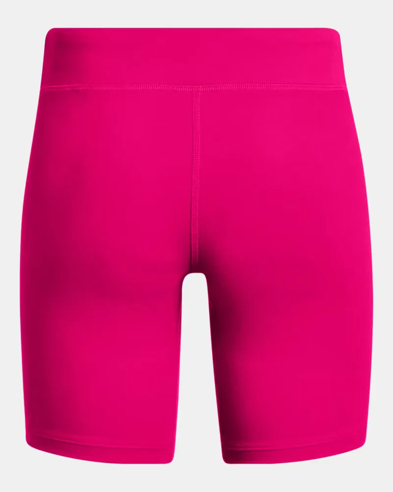 Велошорты детские с внутренним швом 16,5 см, влагоотводящие, UA Motion UnderArmour, Shaded Fuchsia/White — фото 2