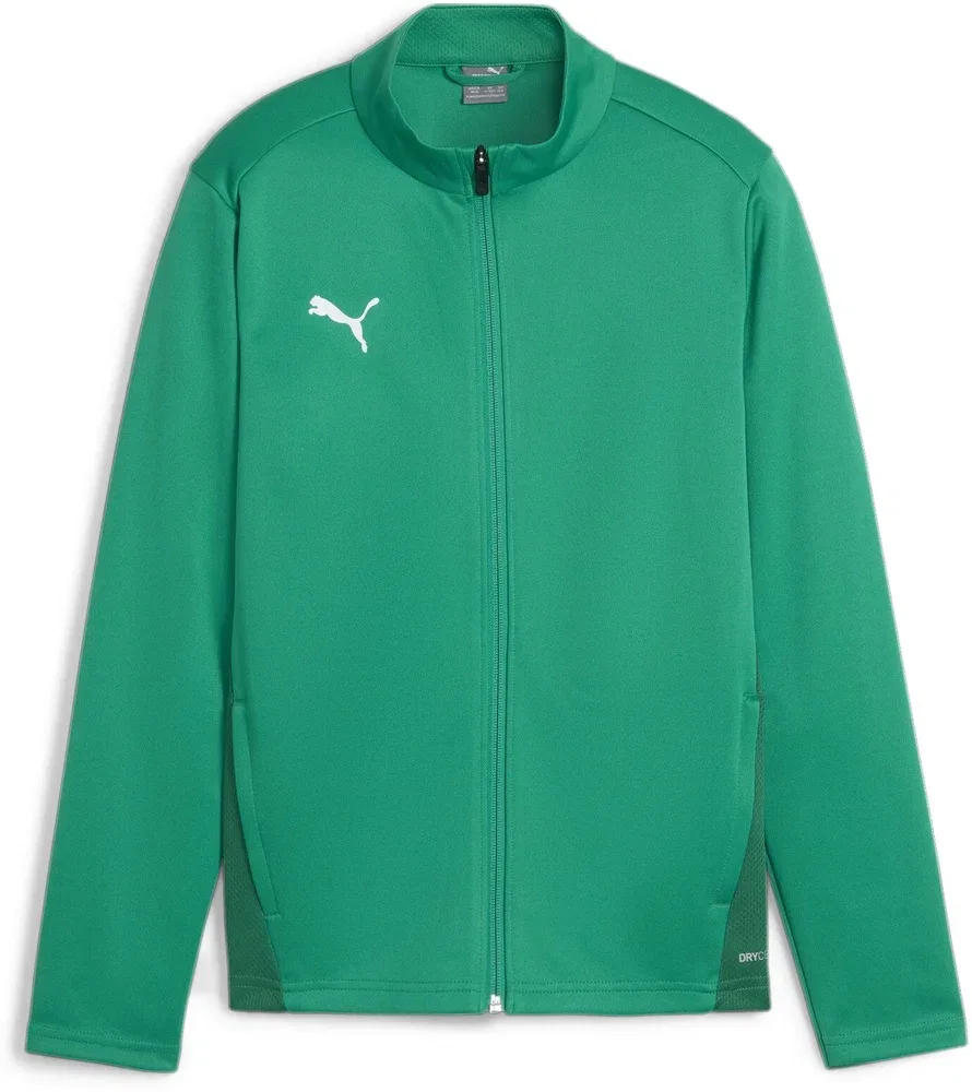 Куртка спортивная с длинным рукавом TeamGoal Training Jacket Jr Puma, зеленый