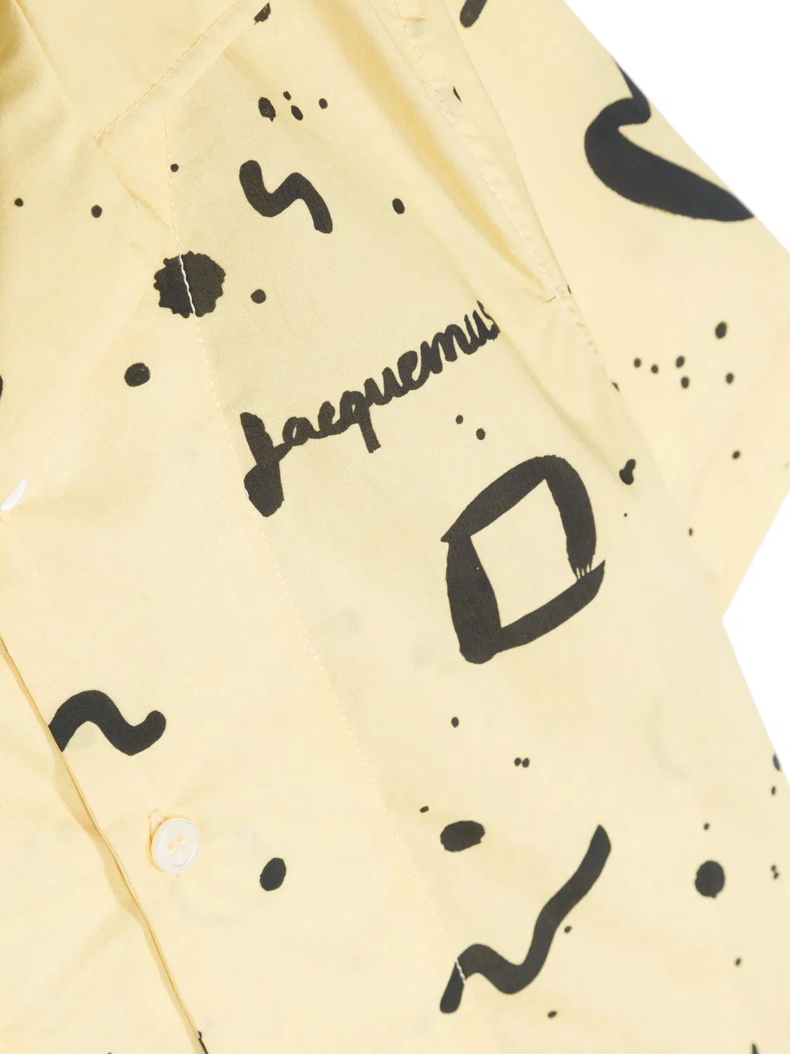 Рубашка Le Jean из хлопка с принтом Jacquemus, желтый — фото 2