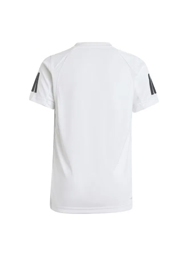 Футболка с технологией FreeLift Boys Club Tennis Climacool 3-Stripes Adidas, белый — фото 3