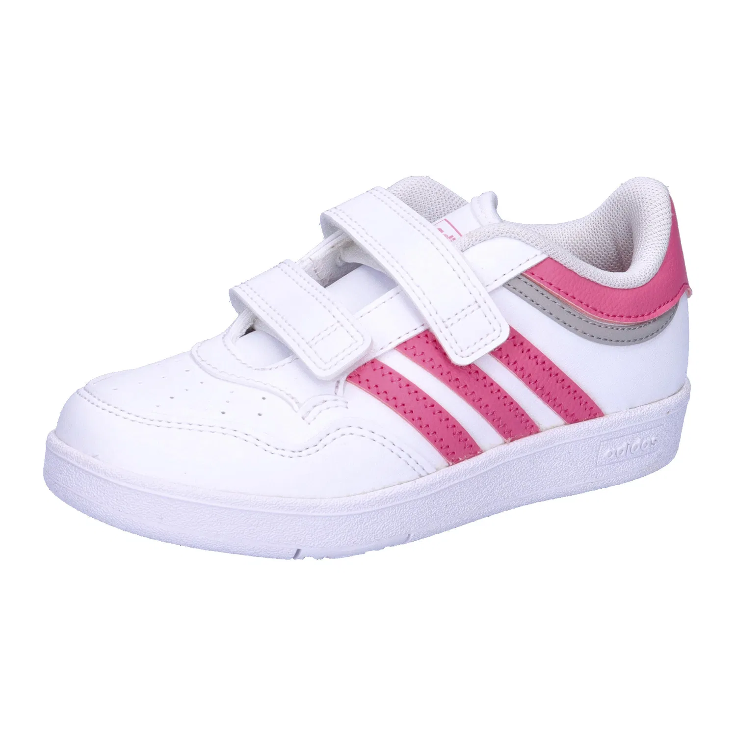 Детские кроссовки с липучками HOOPS 4.0 Adidas, Weiss Rosa