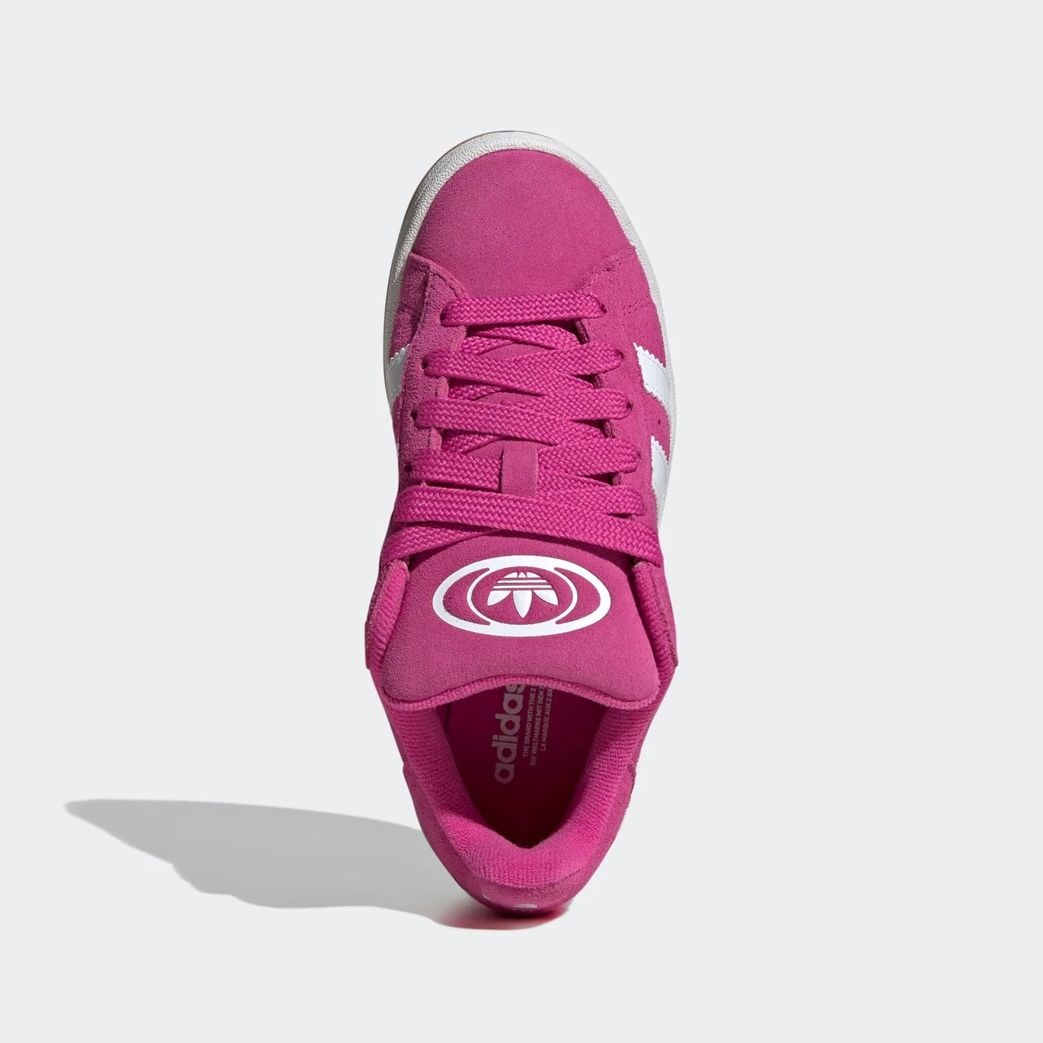 Детские кроссовки с ретро-дизайном Campus 00s Adidas Originals, Semi Lucid Fuchsia / Cloud White / Gum 2 — фото 4
