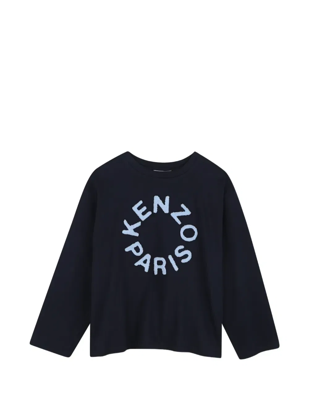 Футболка с длинными рукавами и логотипом Kenzo Kids, синий