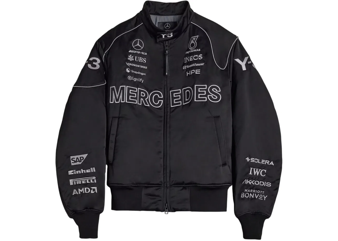 Мужская куртка Y-3 Mercedes AMG Petronas Formula 1 Team Adidas, Black