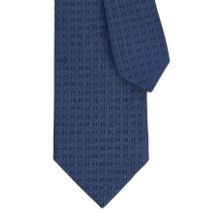 HERMES Двухцветный галстук-бабочка унисекс, Blue — фото 3