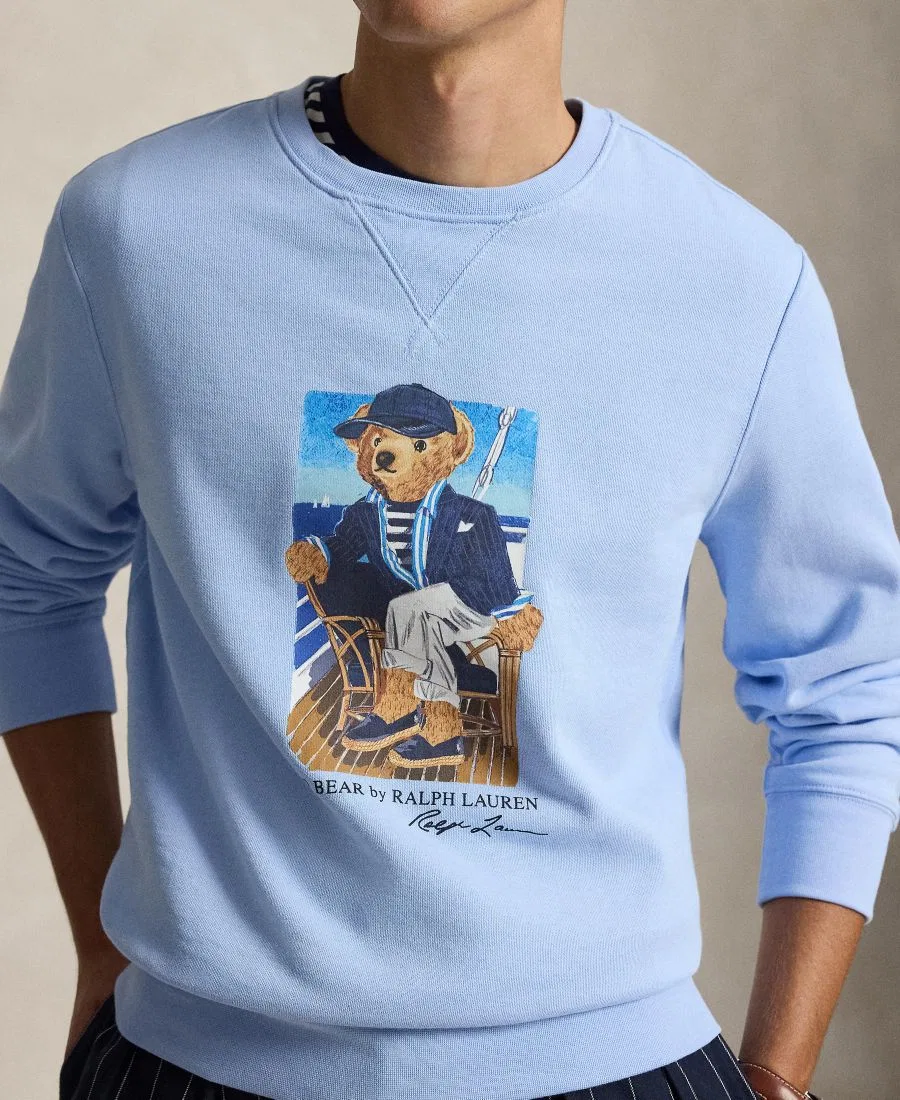 Свитшот с длинным рукавом Polo Ralph Lauren, Newport Bear/Office Blue — фото 3