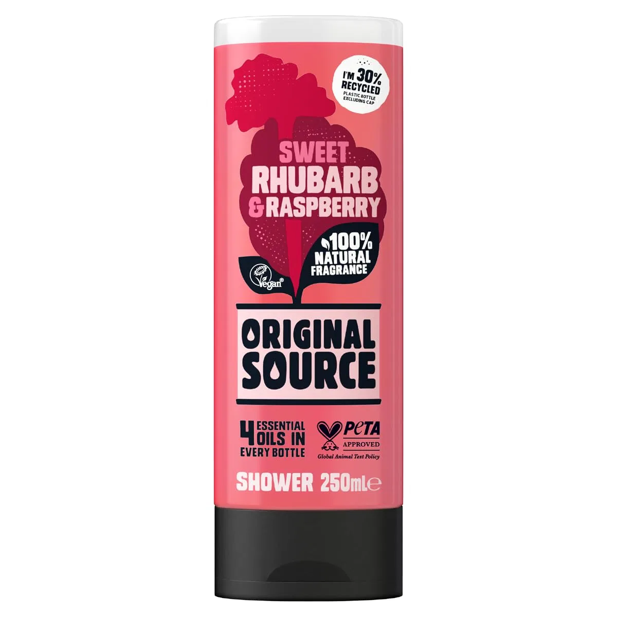 Гель для душа Rhubarb and Raspberry, Original Source, 250 мл