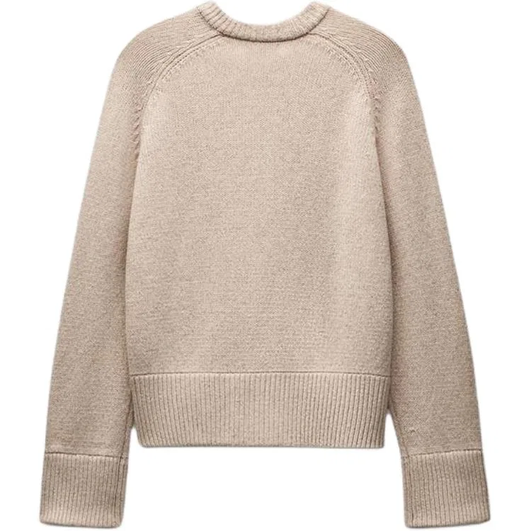 Женское вязаное изделие из коллекции AO YES SS25 Beige, ZARA — фото 3