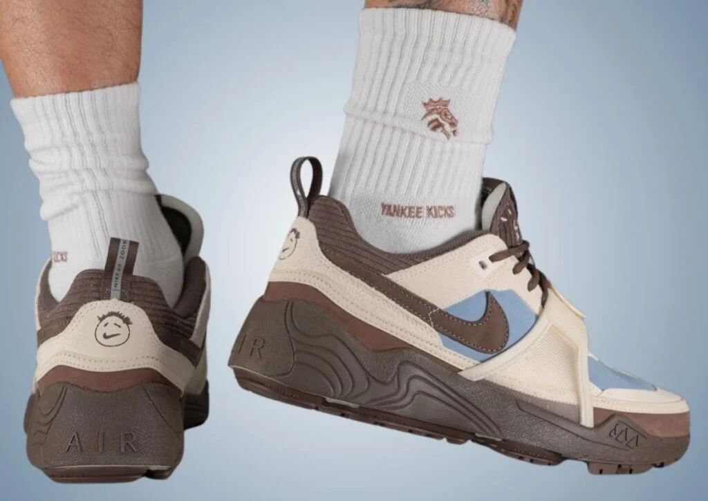 Кроссовки Nike x Travis Scott Zoom Field Jaxx «Leche Blue» — фото 3
