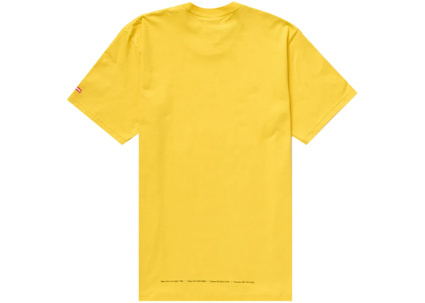 Мужская футболка с принтом Supreme Tunnel Tee, Yellow — фото 2