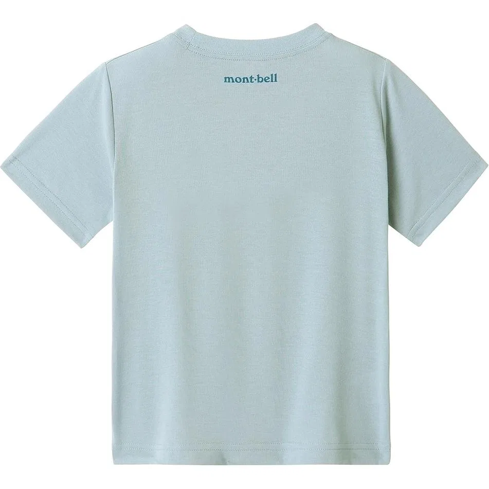 Футболка детская с круглым вырезом MONTBELL, Light Blue — фото 3