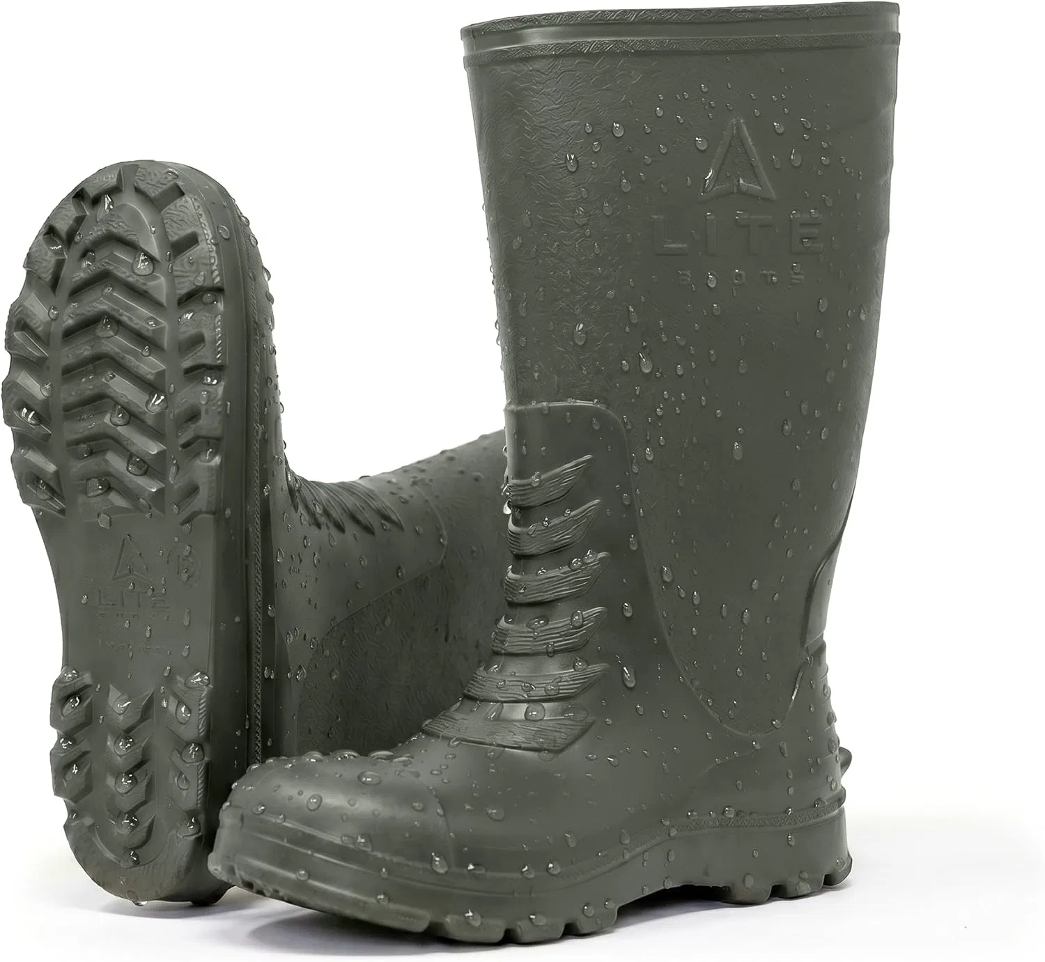Детские сапоги для мальчиков и девочек с принтом LITE BOOTS, Hunter Green