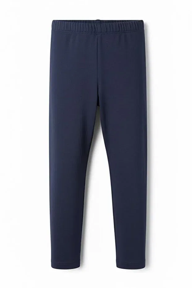 Детские леггинсы для девочек с начесом 3-шт Colorinas, Black-Grey-Navy Blue — фото 4
