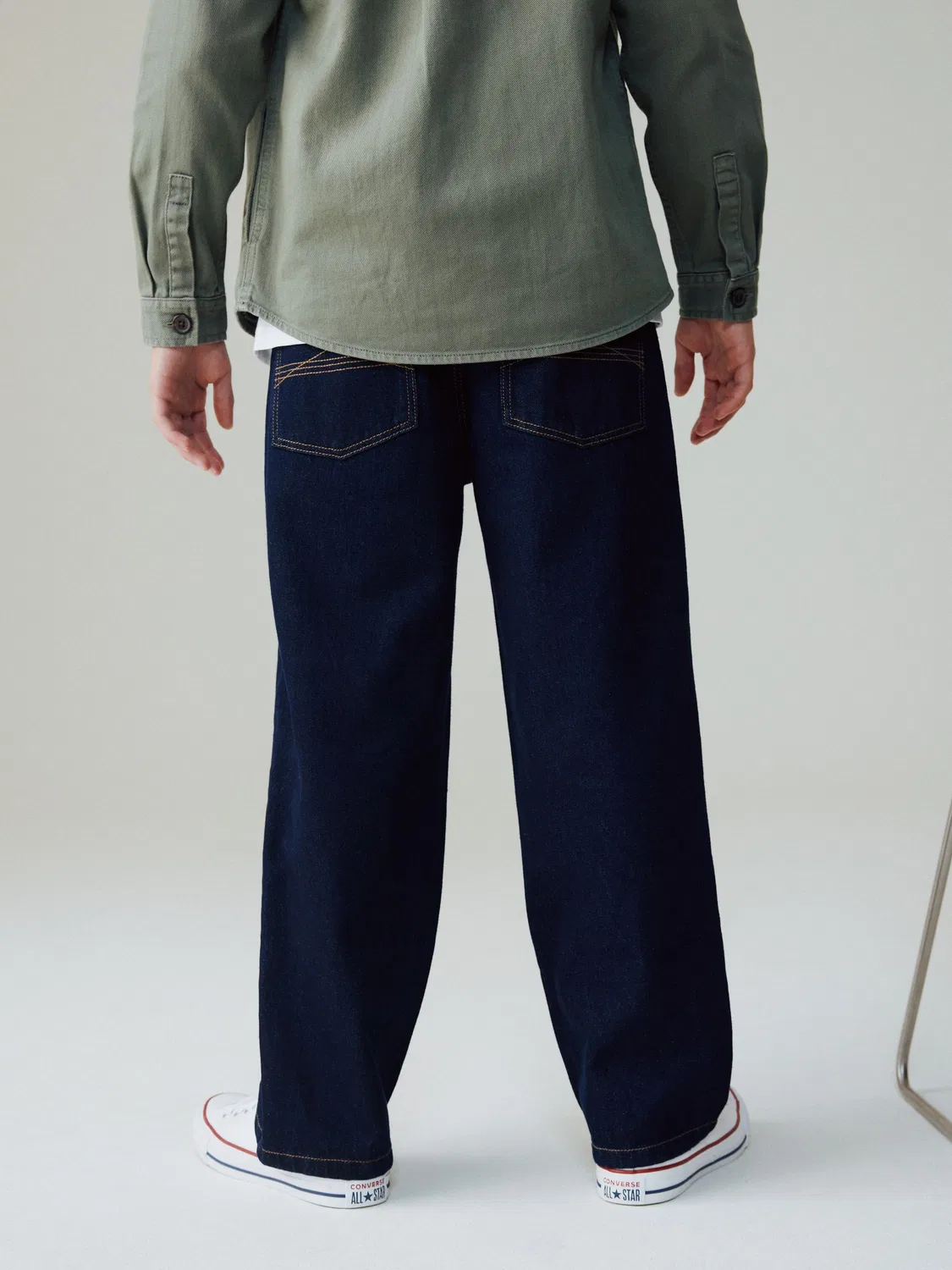 Джинсы свободного кроя Denim Rinse Next, деним ринс — фото 3