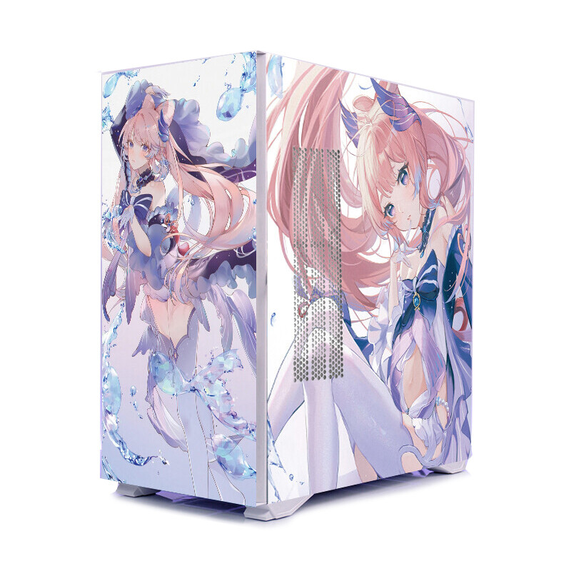 

Корпус Aigo YOGO K1 Custom Sangonomiya Kokomi, Mid Tower, белый/рисунок