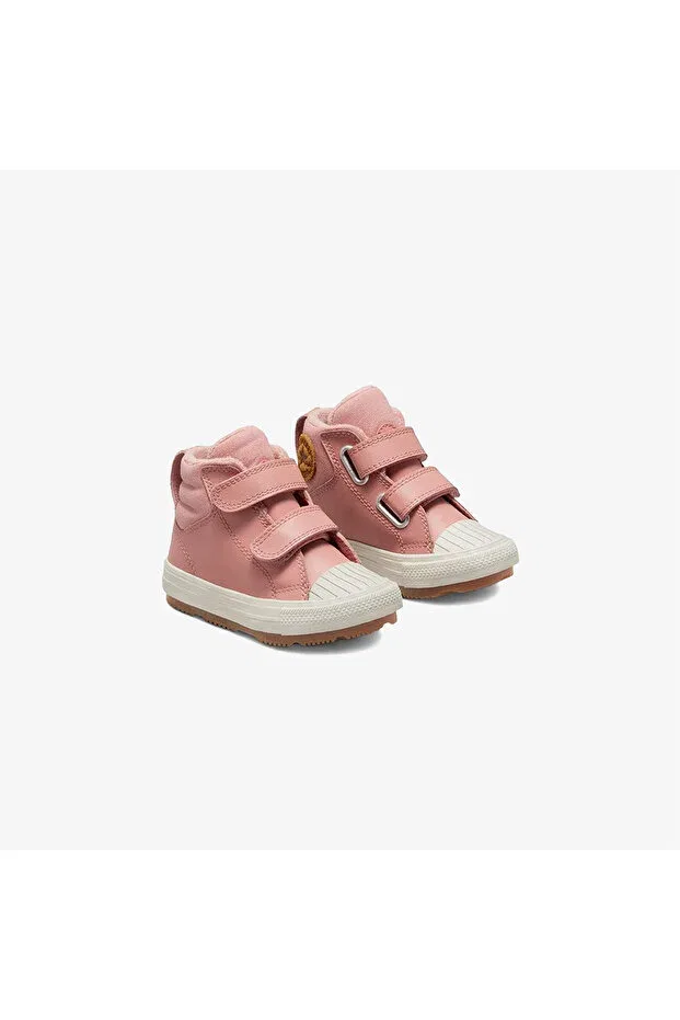 Детские ботинки для девочек на плоской подошве Converse, Pink — фото 4
