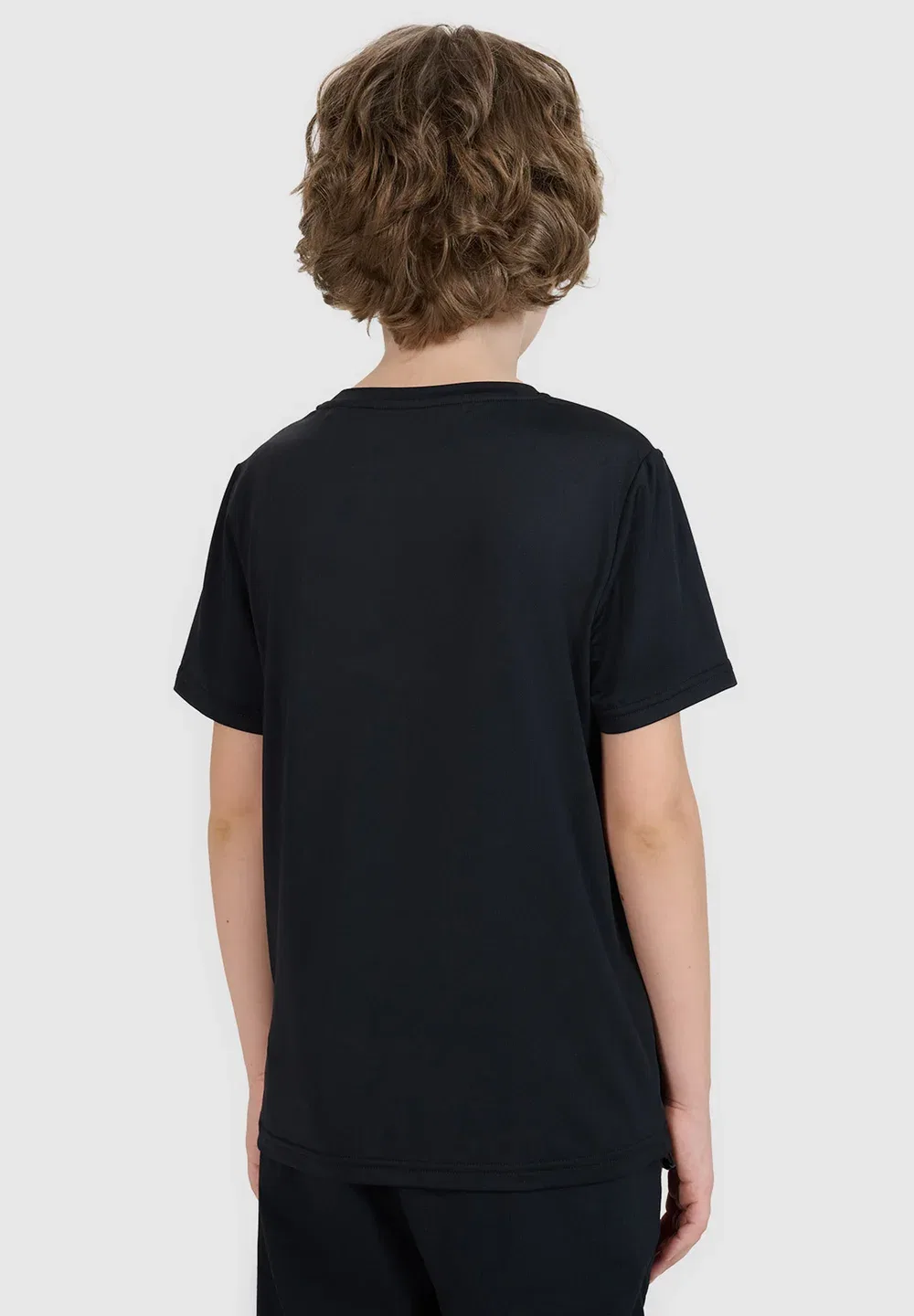 Футболка trekkingowy szybkoschnący chłopięcy - czarny 122/128 (6-8 лат) - спортивная футболка 4F, Deep Black — фото 3