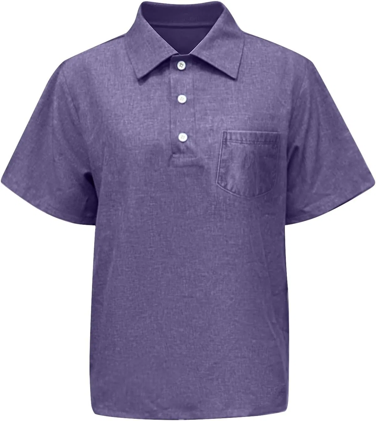 Мужская спортивная футболка поло с карманом Short Sleeve Performance Golf Shirts, Purple