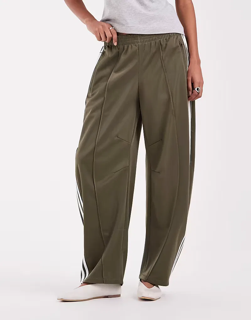 Спортивные брюки Adidas Originals Firebird Barrel Leg, оливково-зеленый — фото 3
