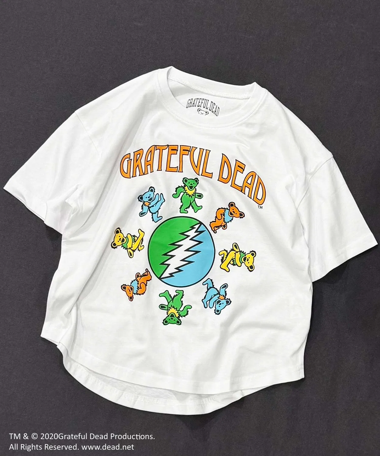 Детская футболка с принтом Grateful Dead Oversized T-Shirt, Off White