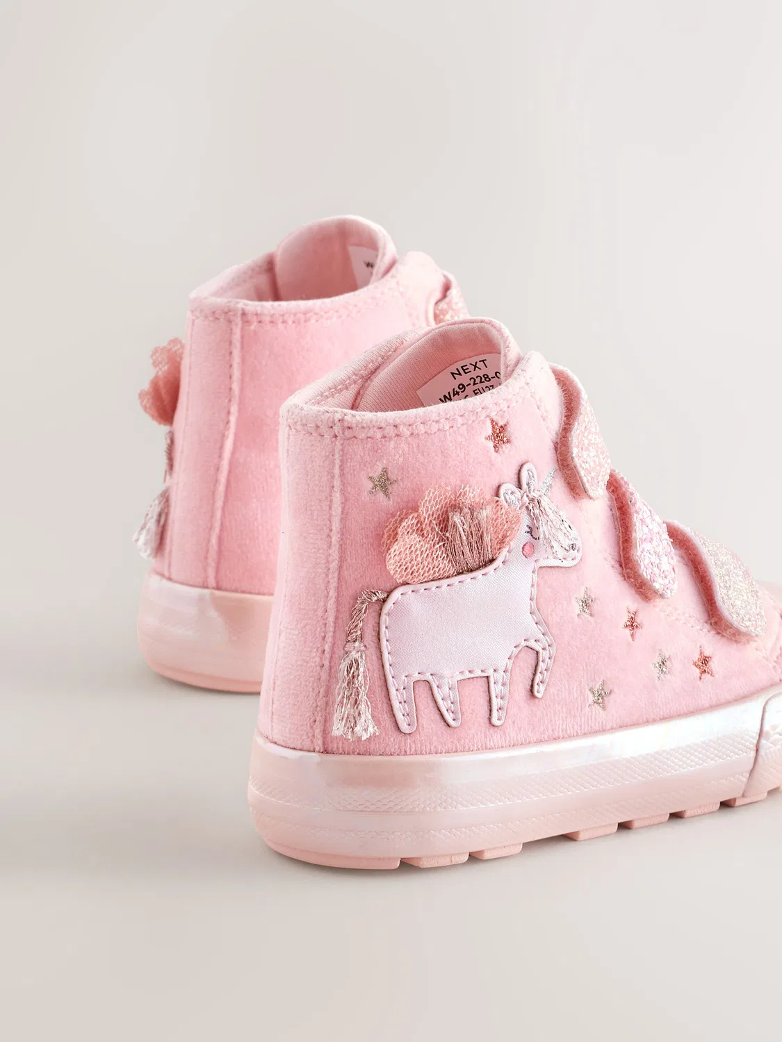 Кеды высокие, модель Touch Fastening High Top Next, розовый — фото 4