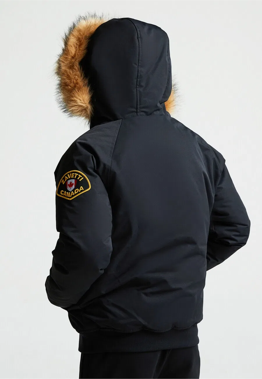 Зимняя куртка Zavetti Canada 'Abelli' черного цвета — фото 4