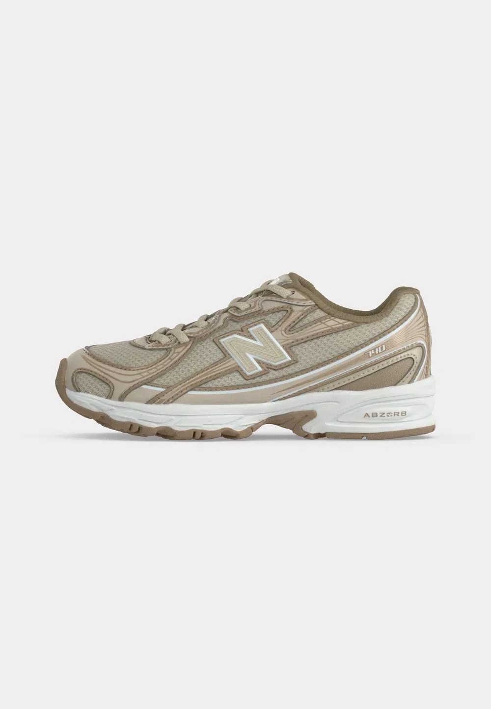 740 унисекс - кроссовки New Balance, Timberwolf/Driftwood — фото 2