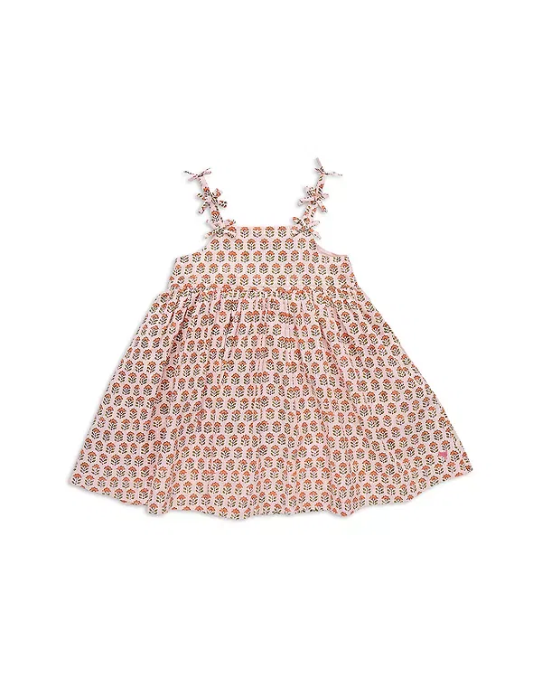 Детское платье для девочек с квадратным вырезом Tia Pink Chicken, Pink Prair