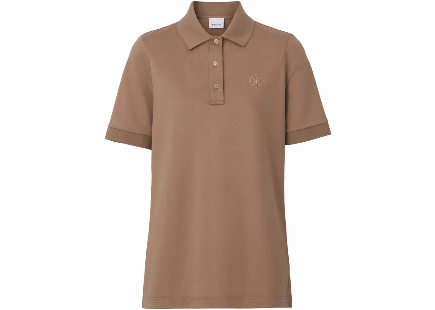 Женская поло с монограммой Burberry, Brown