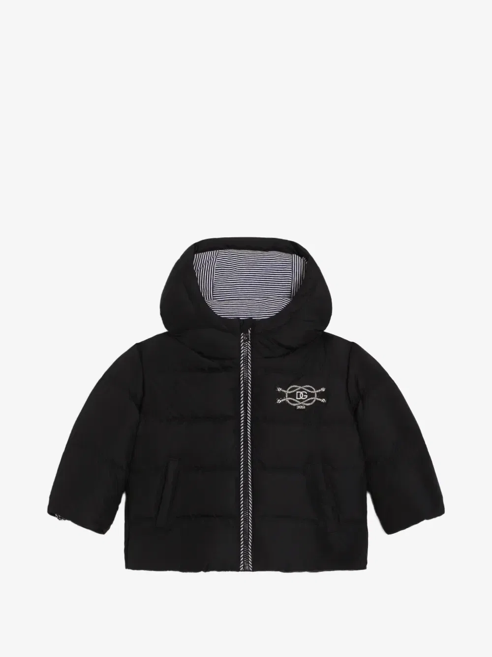 Пуховик из нейлона Dolce & Gabbana Kids, синий