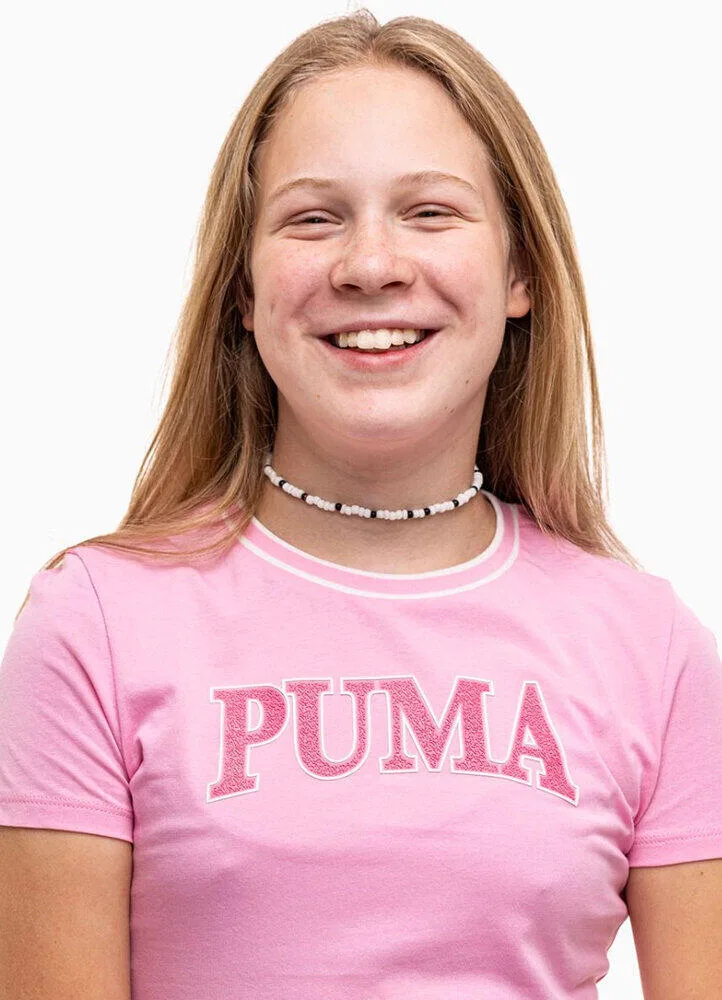 Детская футболка с логотипом TShirt Logo Puma, Rosa