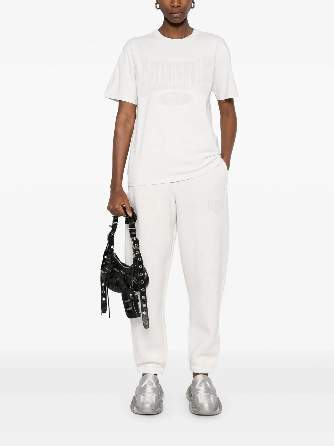 Брюки для треккинга с логотипом Alexander Wang, белый — фото 3