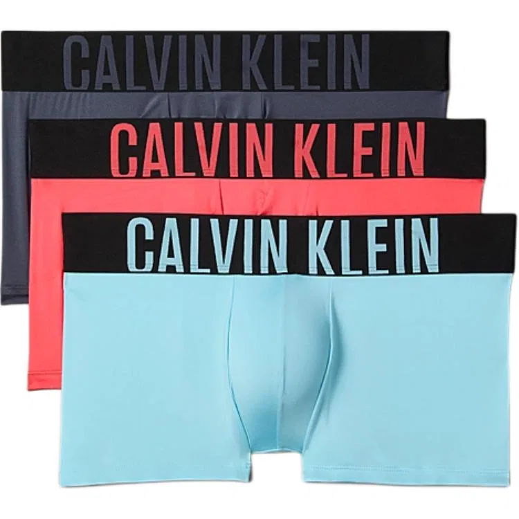 Мужские трусы-боксеры Calvin Klein, 3 шт, Black+Blue+Orange