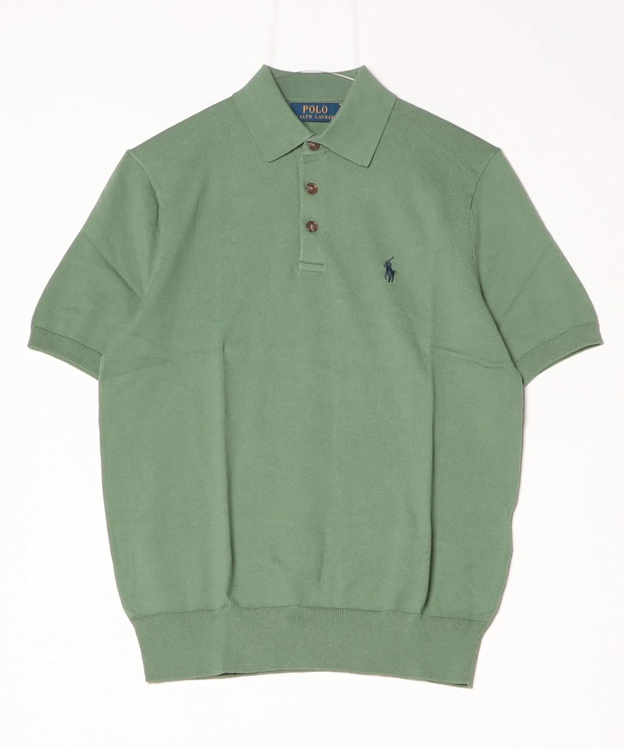 Мужской свитер с поло-воротником Cotton Polo Collar POLO RALPH LAUREN, Натуральный — фото 4
