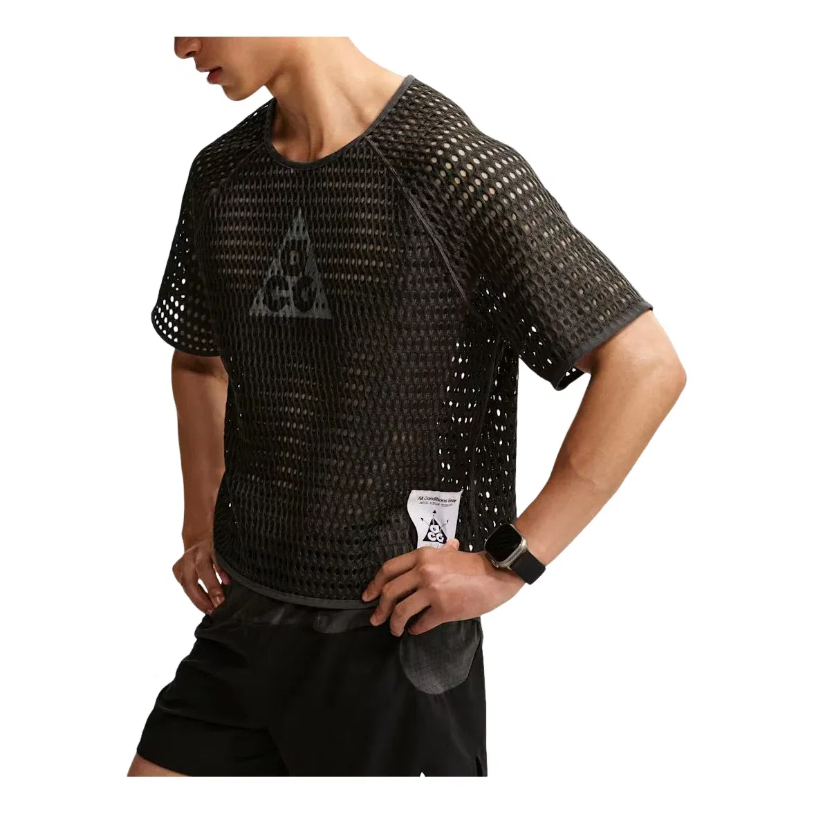 Мужская футболка с коротким рукавом Nike x ACG Radical Airflow Dri-Fit Trail, черный