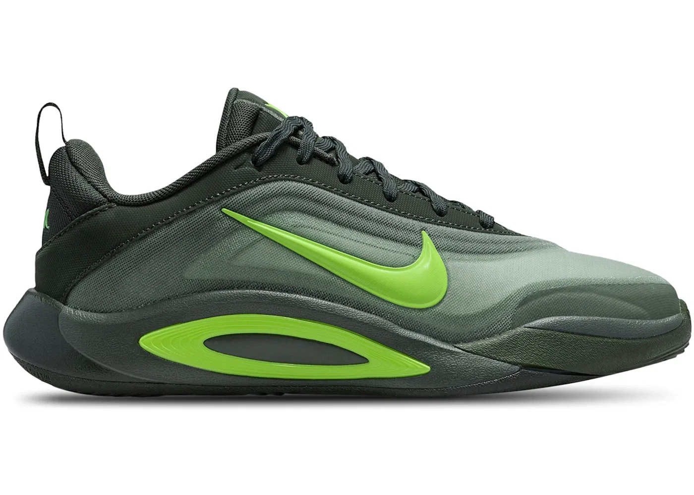 Детские кроссовки для девочек с принтом Nike A'ja Wilson A'One Nike, Sequoia/Cargo Khaki/Iron Green