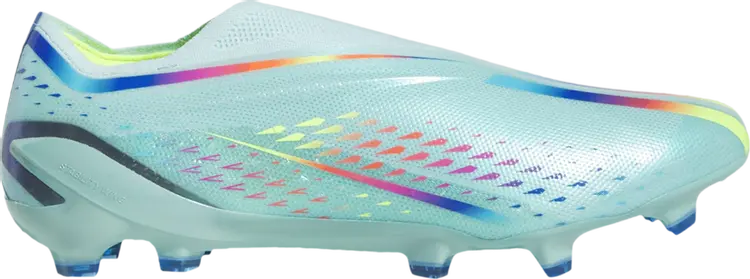 Бутсы Adidas X Speedportal+ FG 'Al Rihla Pack - Clear Aqua', синий — фото 2