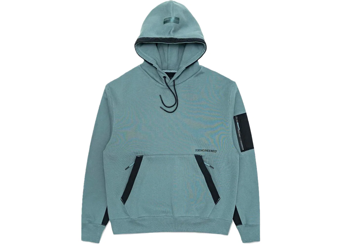 Мужской пуловер с капюшоном с длинным рукавом Jordan 23 Engineered Pullover Hoodie, Hasta/Black