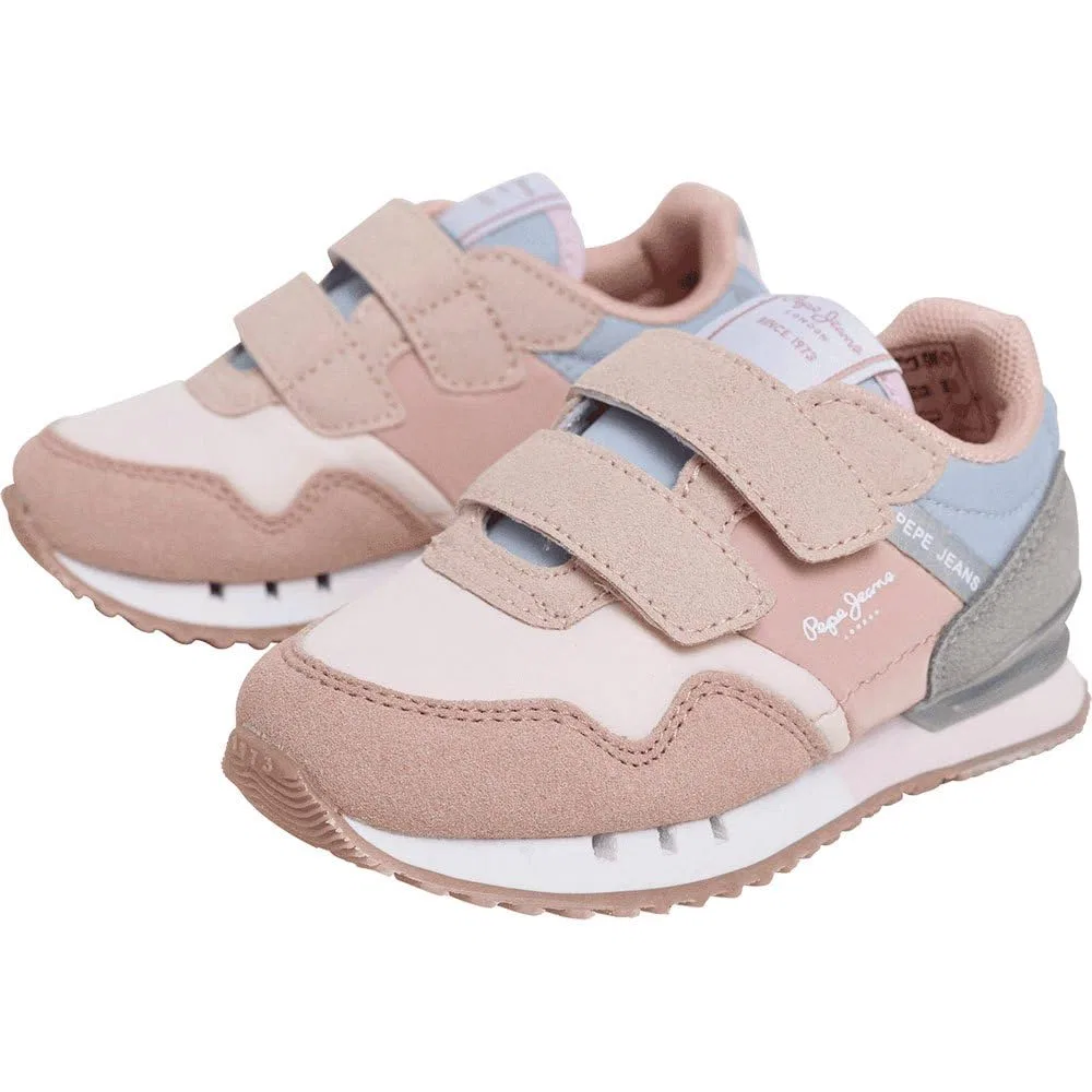 Детские кроссовки для девочек с комбинированным верхом London Colors Gk Pepe Jeans, Rosa — фото 3
