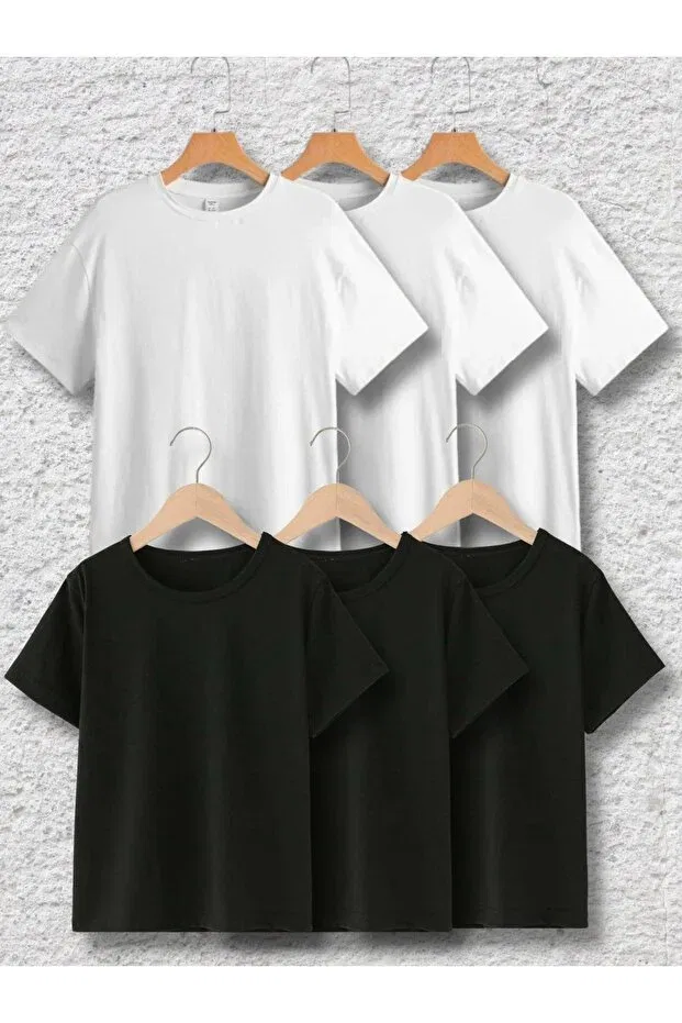 Детская футболка оверсайз Vask, 3 White 3 Black