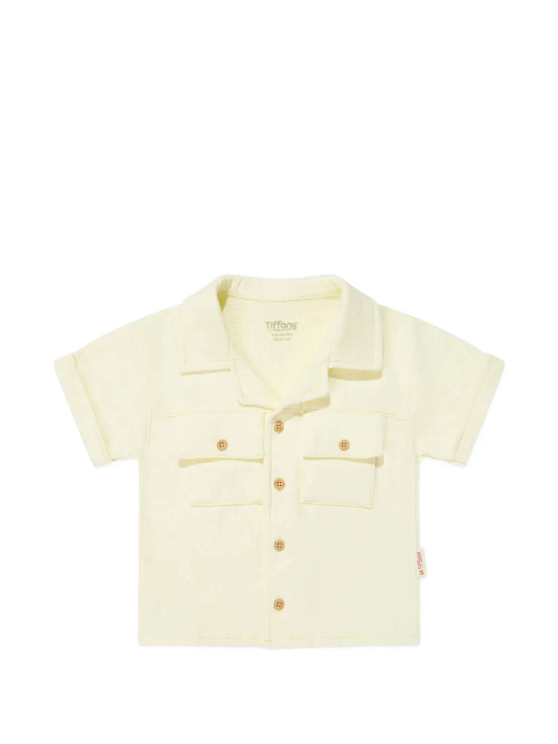 Комплект из рубашки и шортов на пуговицах Tiffany Kids, нейтральные цвета — фото 3