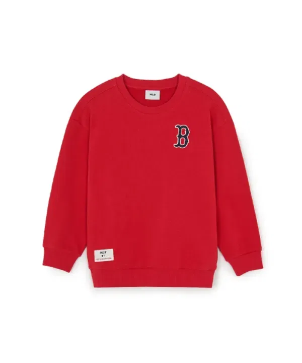 Спортивный свитшот с логотипом, SPORTIVE BASIC Mlb Kids, красный — фото 3