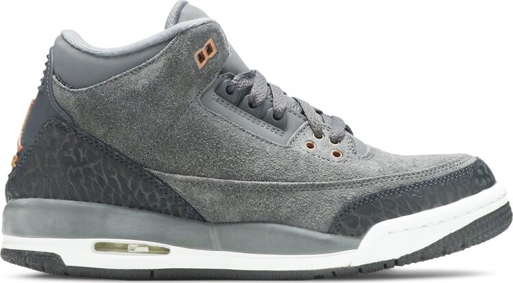 

Кроссовки Air Jordan 3 Retro GS Anthracite, черный